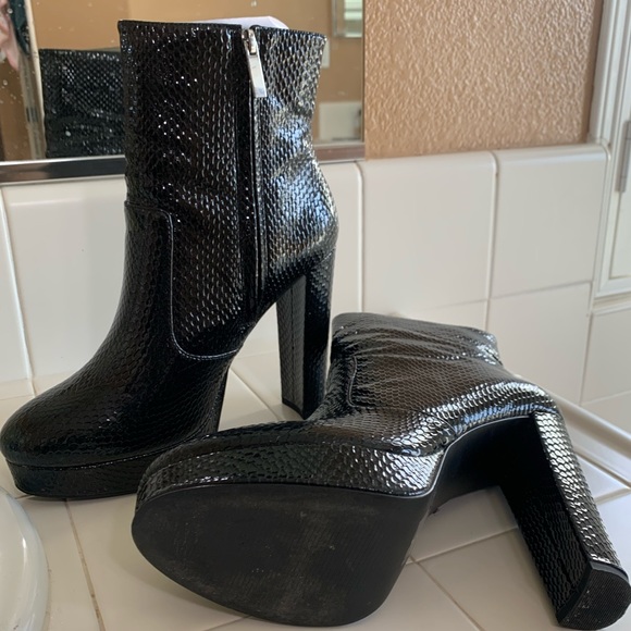 Aldo Black Snakeskin Leather Ankle Boot Size 9 Zappa – Men Other black Ankle boot - ALDO main image 2